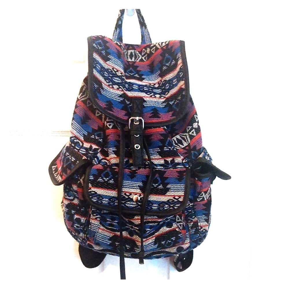 Tribal Print Mini Backpack